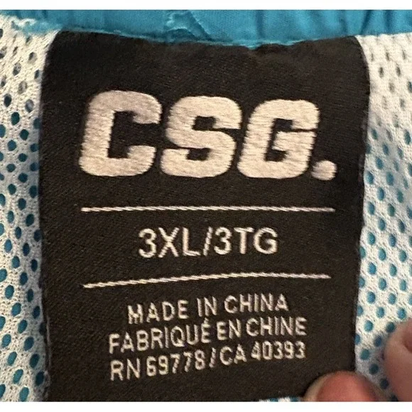 CSG Swim Shorts Men's 3XL Blue Casual Pockets Sportswear Outdoor Mesh Lined - Picture 6 of 8